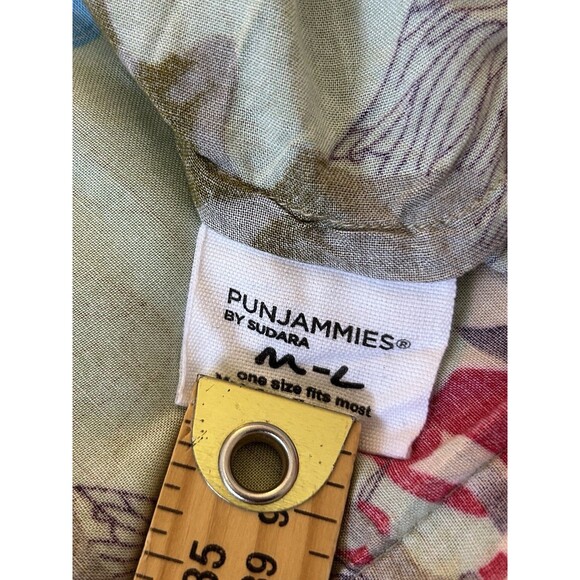 Punjammies by Sudara Womens Robe Medium Large Floral Kimono Pockets Tie Belt - Picture 10 of 10